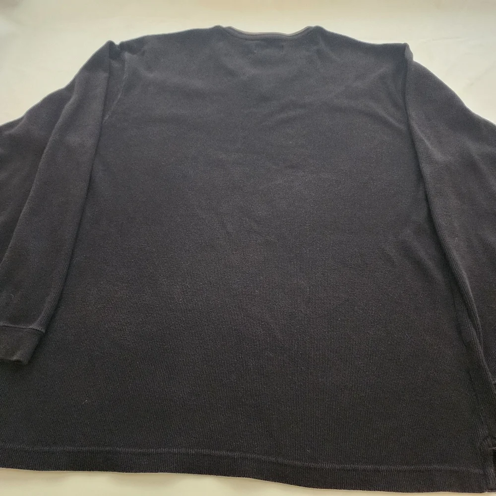Ralph Lauren‎ Chaps Vintage Black V-Neck Y2K Retro Sweater. Size XXL